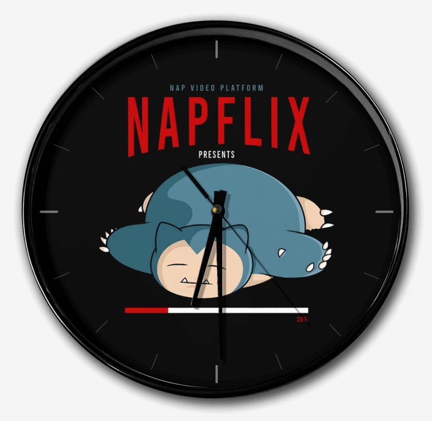 Reloj Negro de Napflix