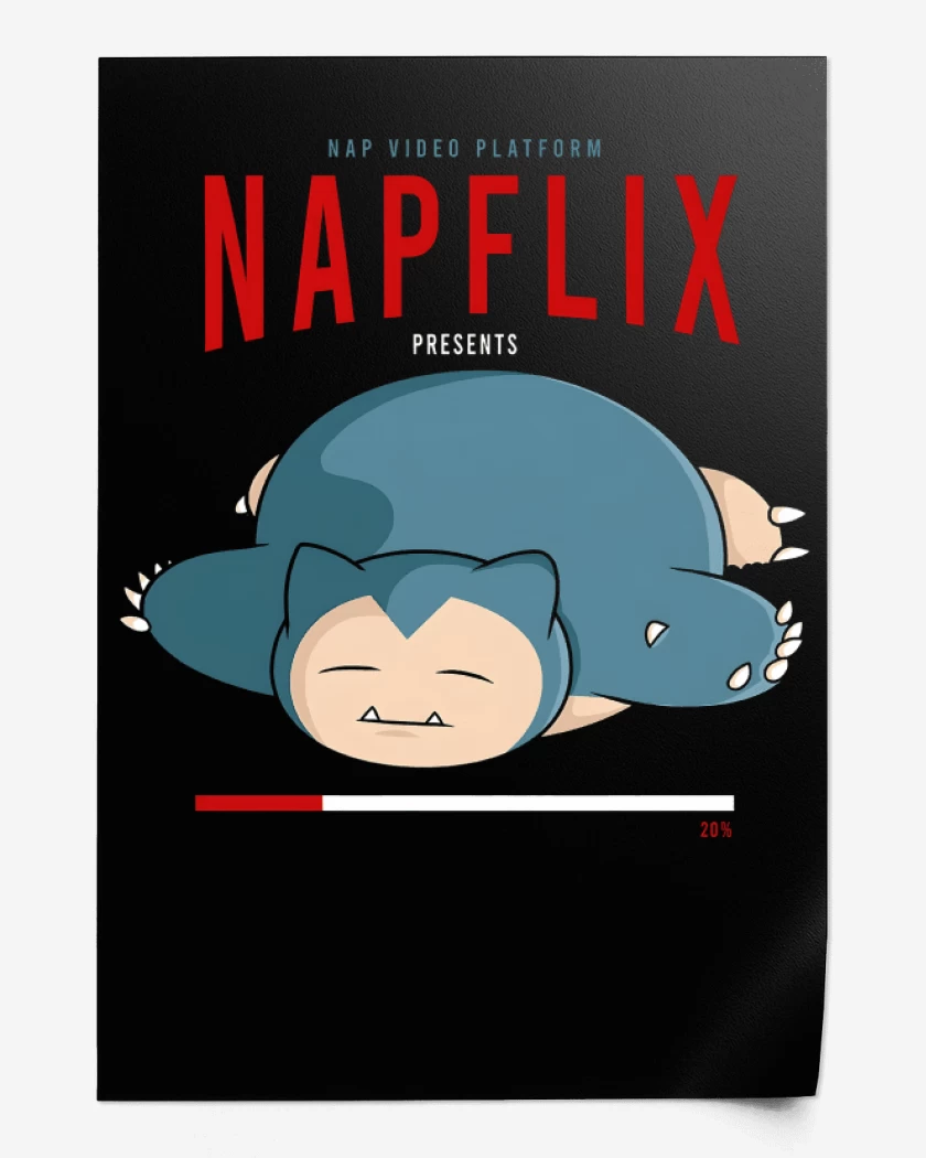 Print Negro de Napflix
