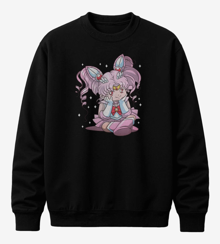 Poleron polo Negro de Chibi Moon