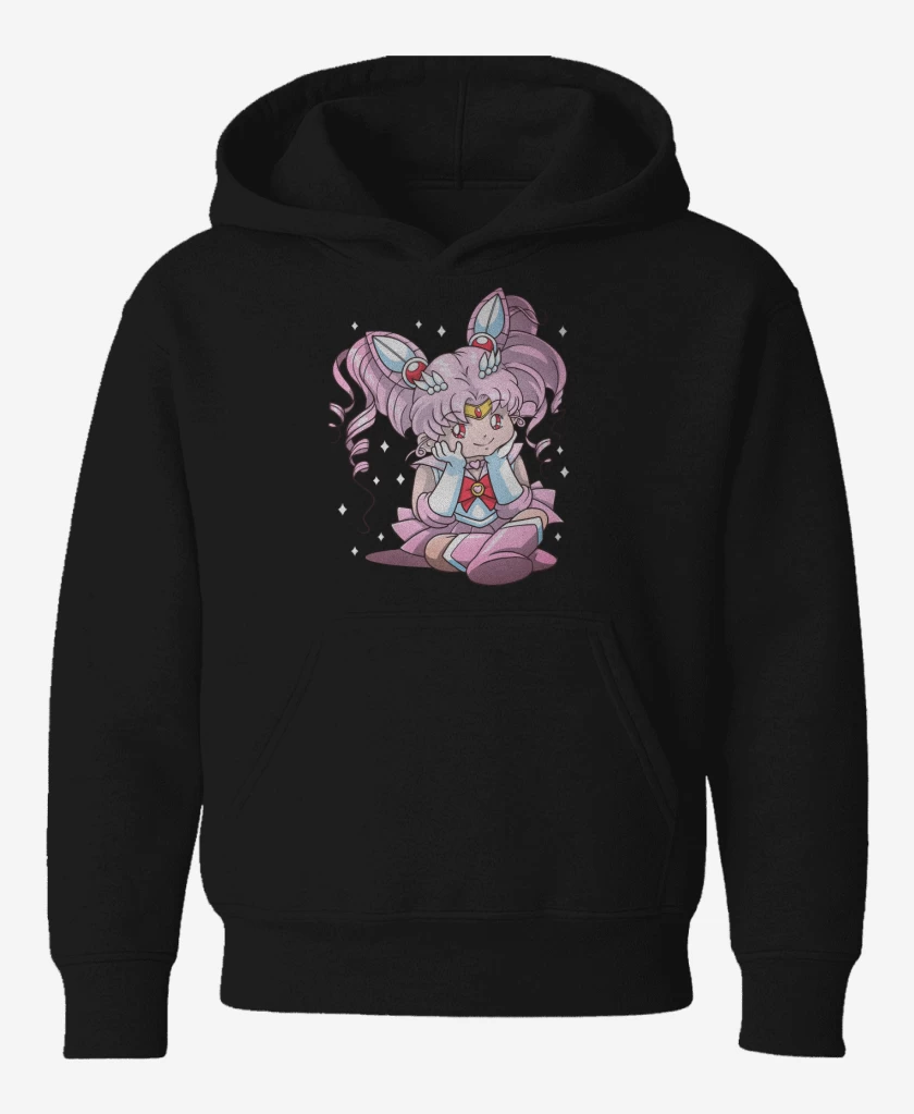 Poleron de niño Negro de Chibi Moon