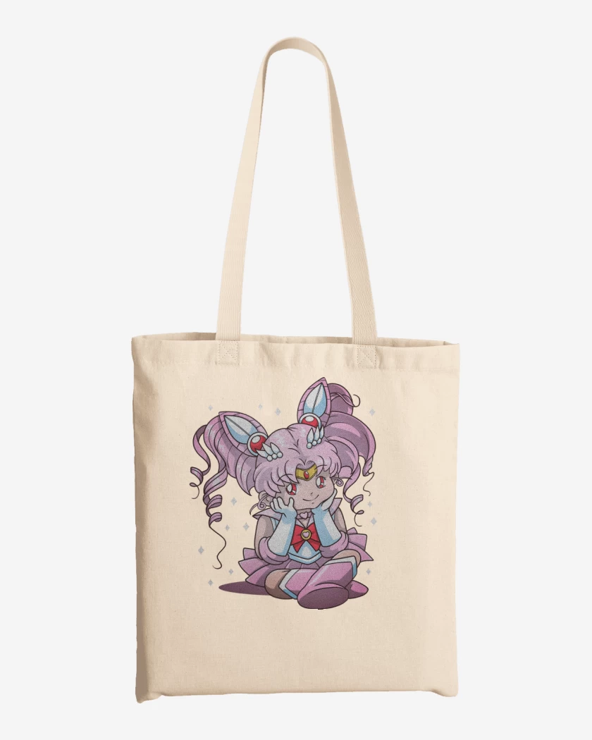 Totebag Blanco de Chibi Moon