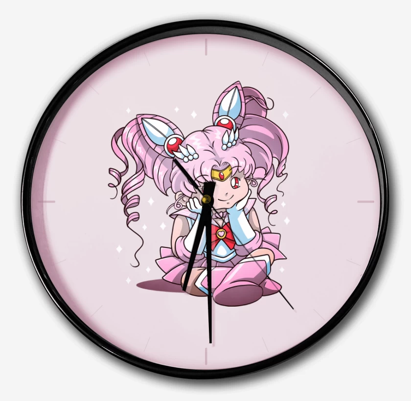 Reloj Rosa Pastel de Chibi Moon