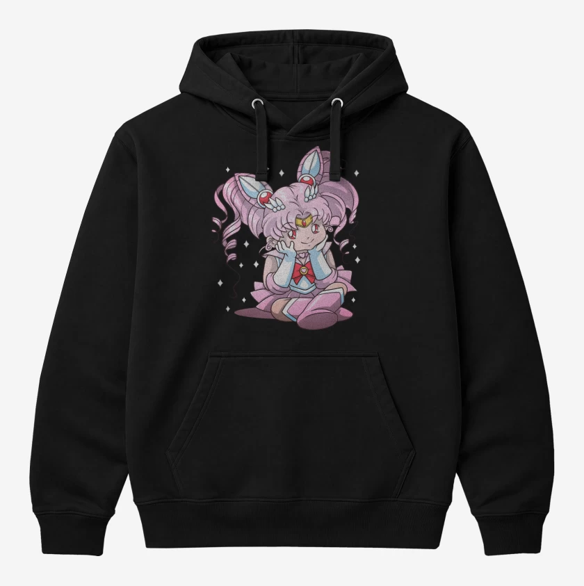 Polerón Canguro Negro de Chibi Moon