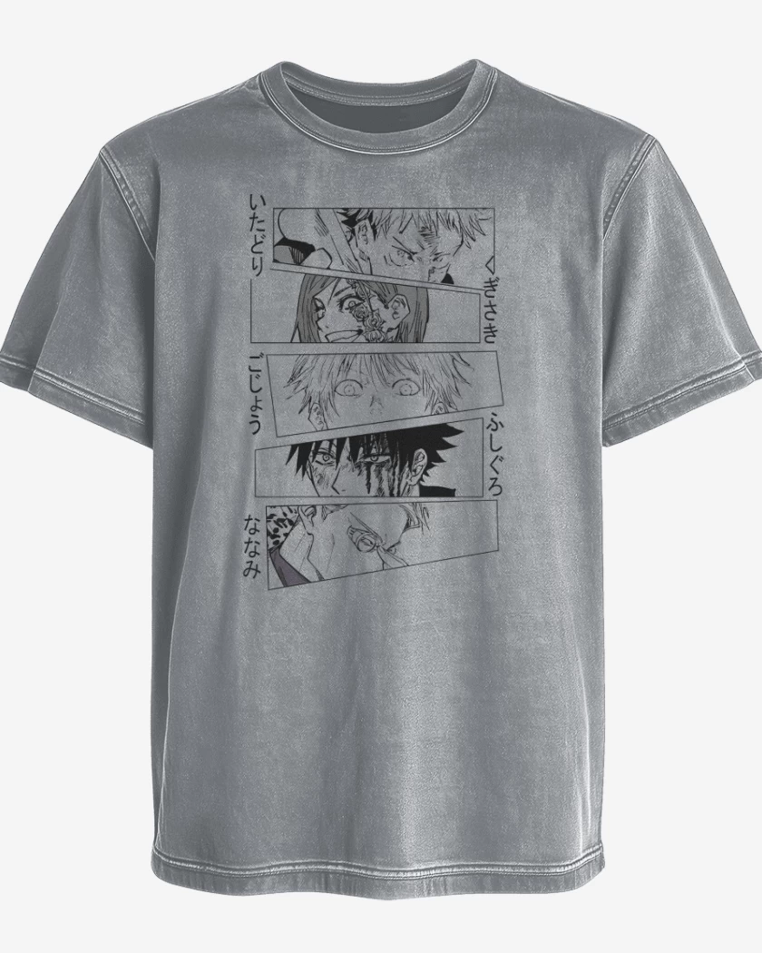 Polera desgastada Gris Melange de Hechiceros!