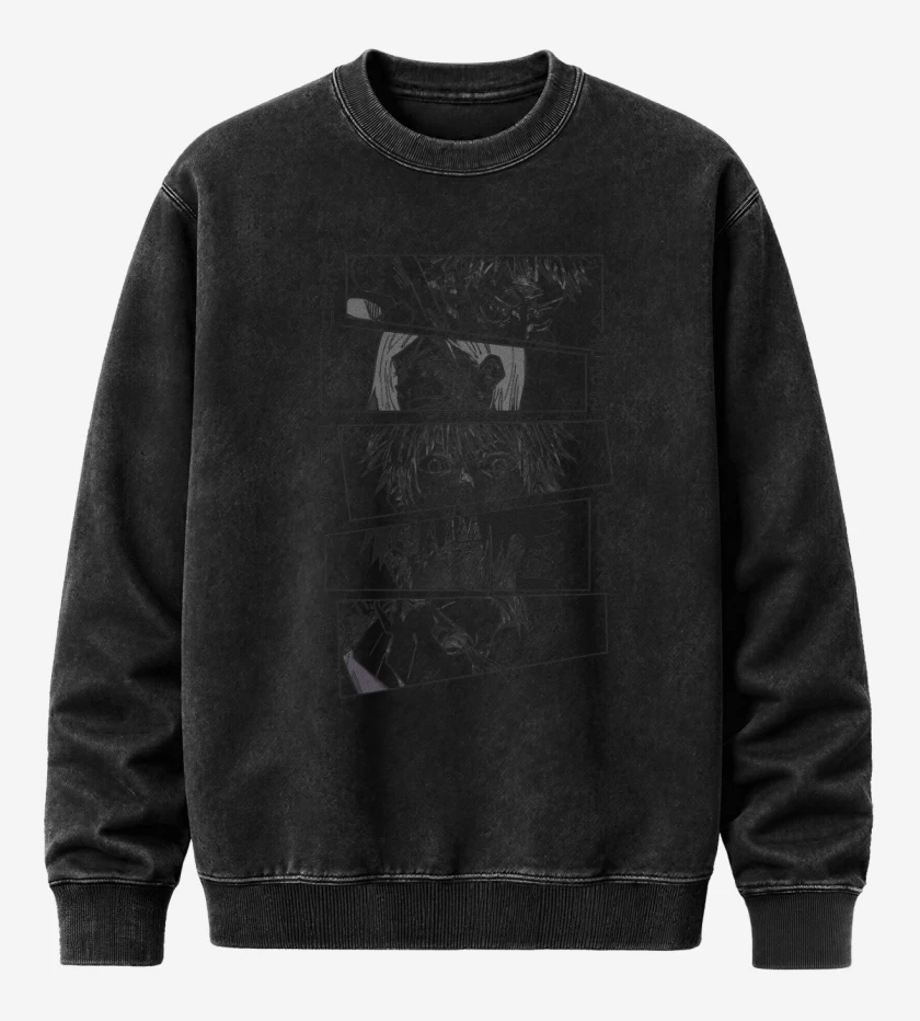 Poleron Polo Acid Wash Negro de Hechiceros!