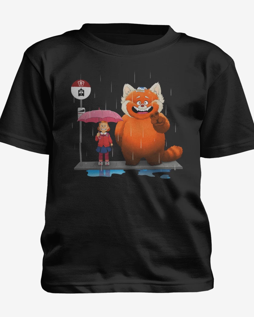 Polera de niño Negro de Red Totoro
