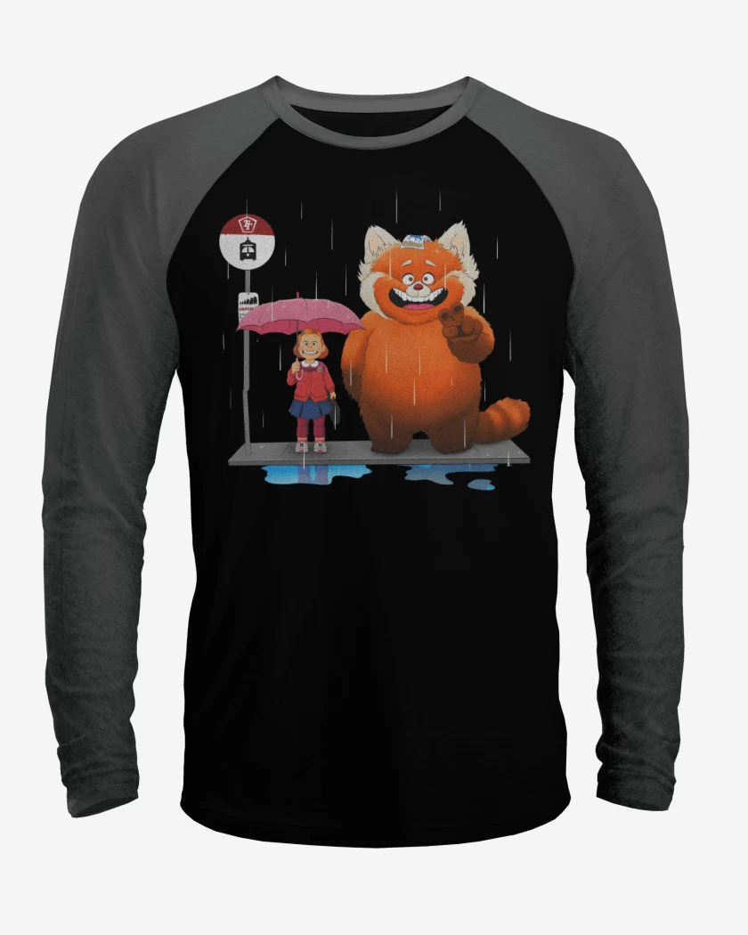Polera Raglan Red Totoro