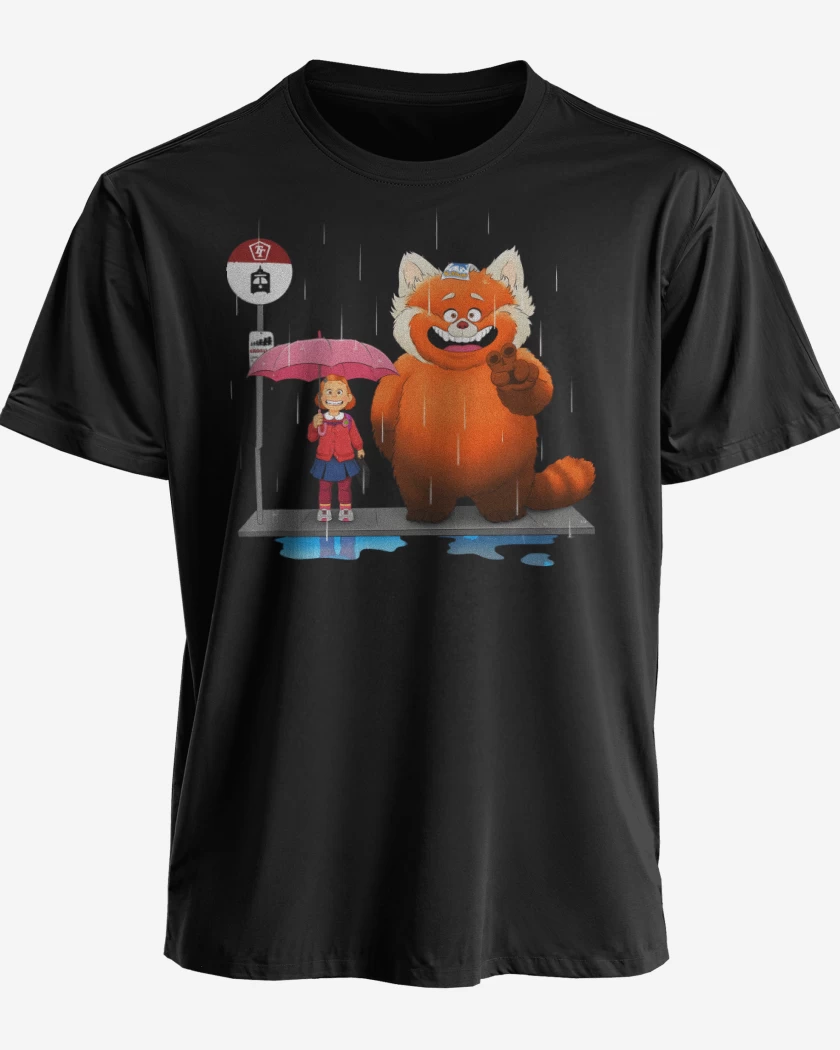Polera premium Negro de Red Totoro