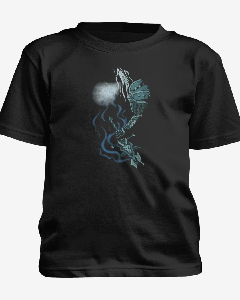 Polera de niño Negro de Arthas Frostmourne