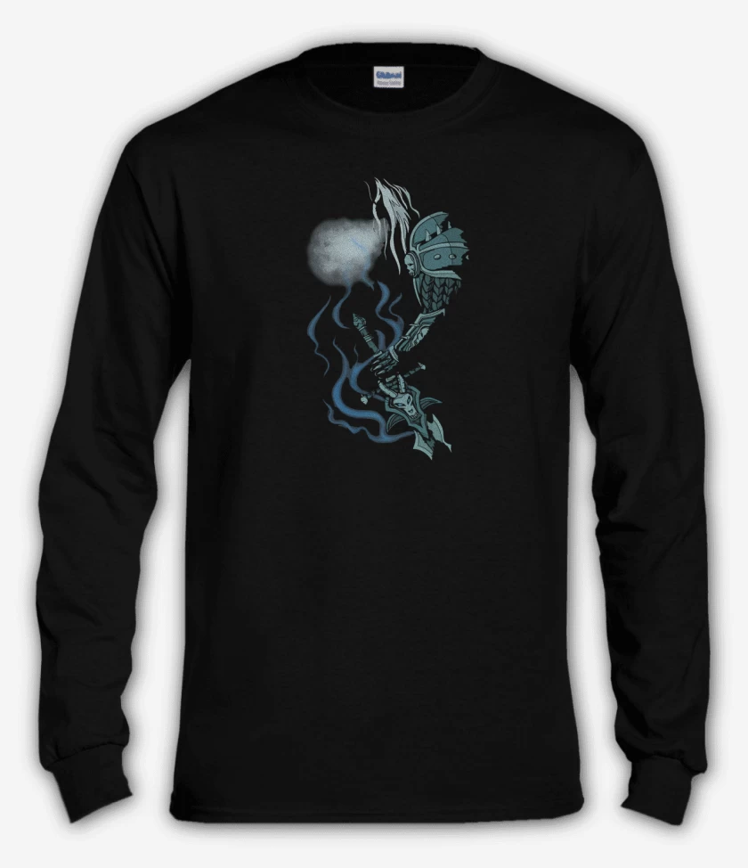 Polera manga larga Negro de Arthas Frostmourne