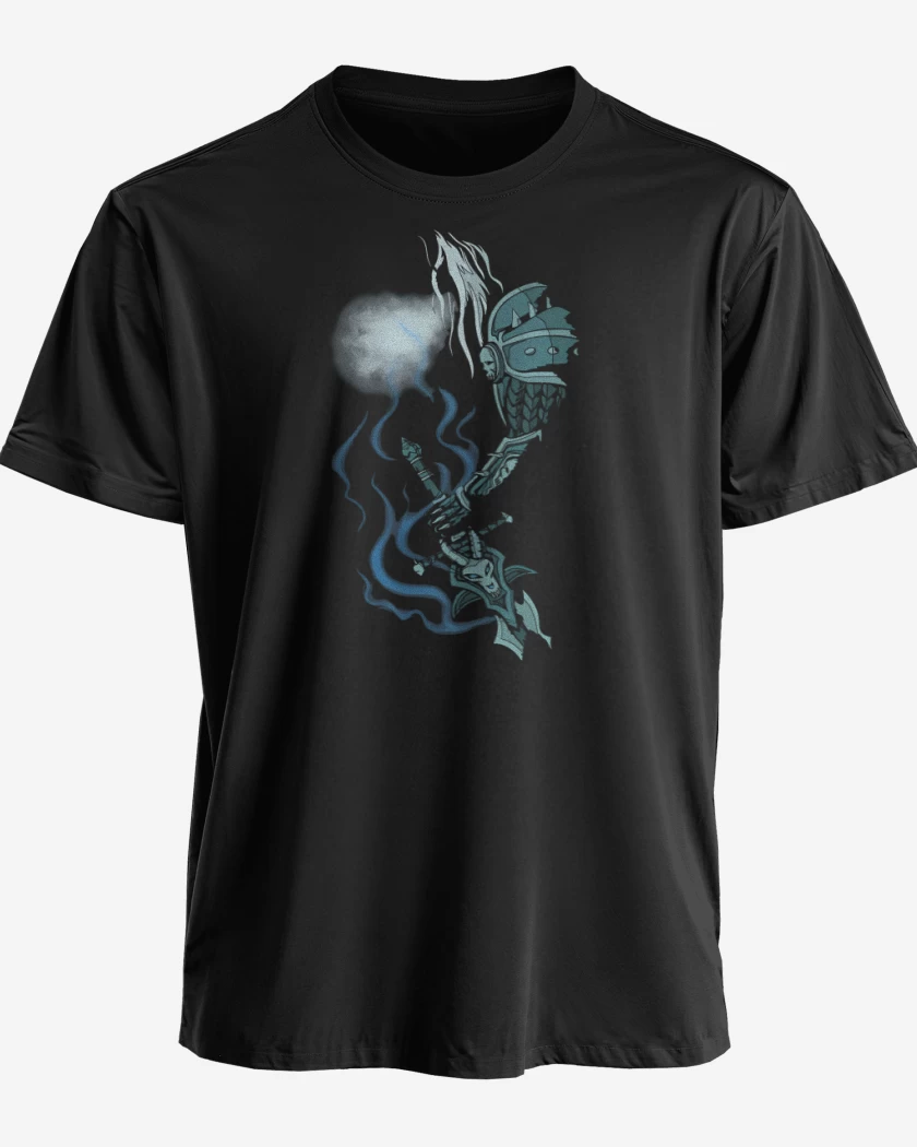 Polera premium Negro de Arthas Frostmourne