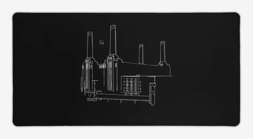 Mouse pad Gamer Negro de Minimal Animals