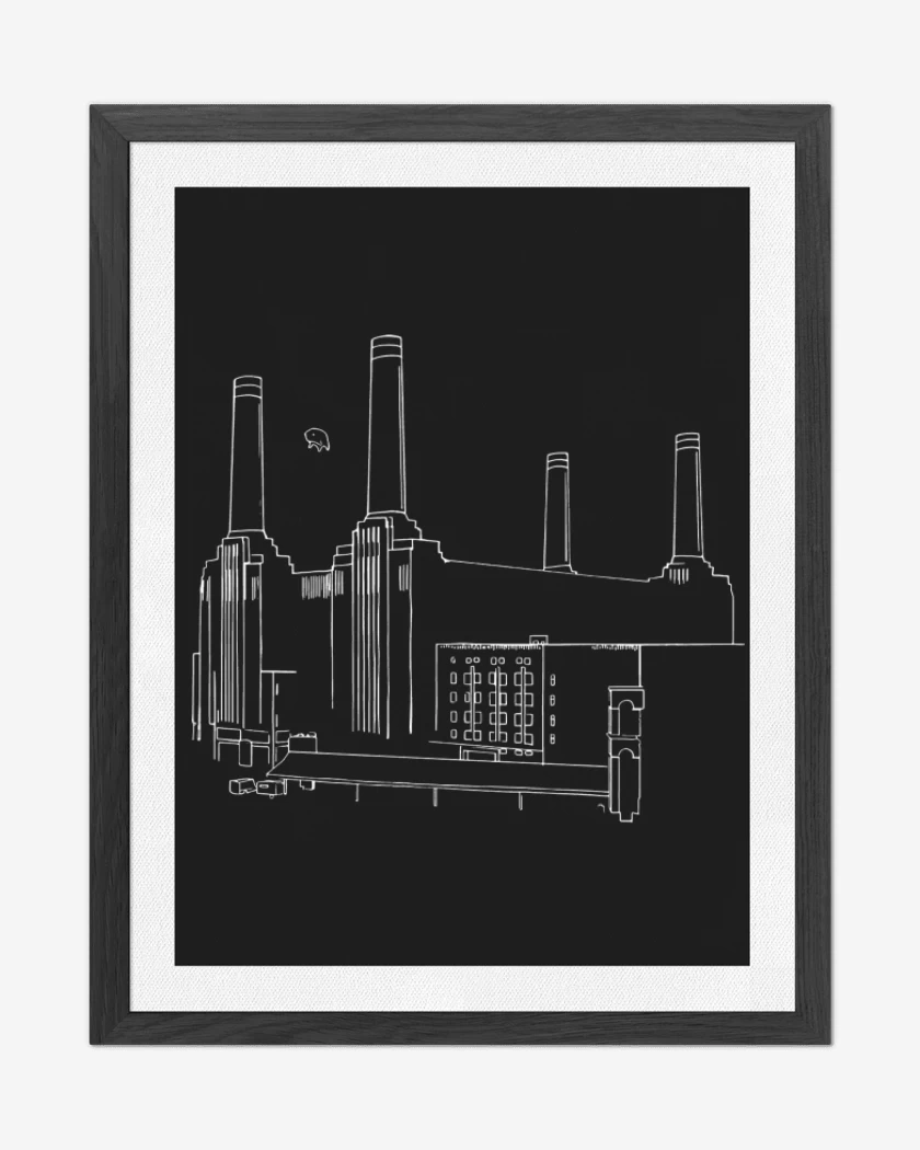 Cuadro decorativo Negro de Minimal Animals