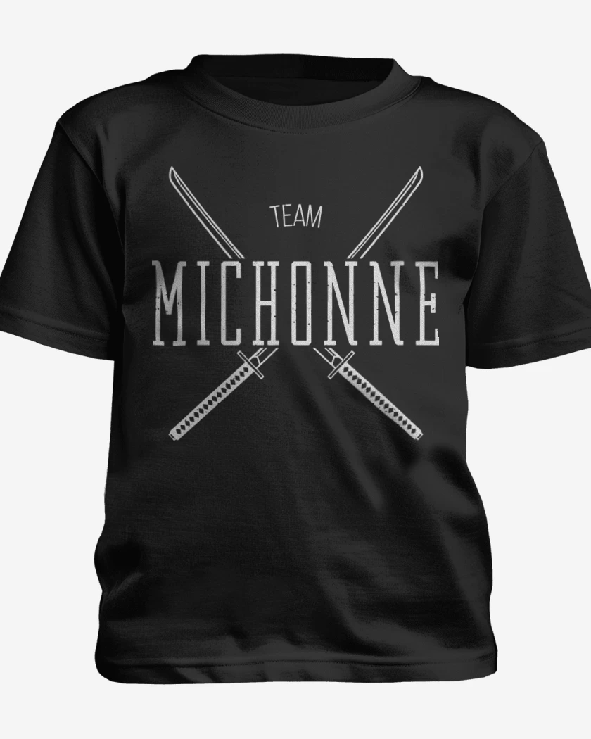 Polera de niño Negro de Team Michonne