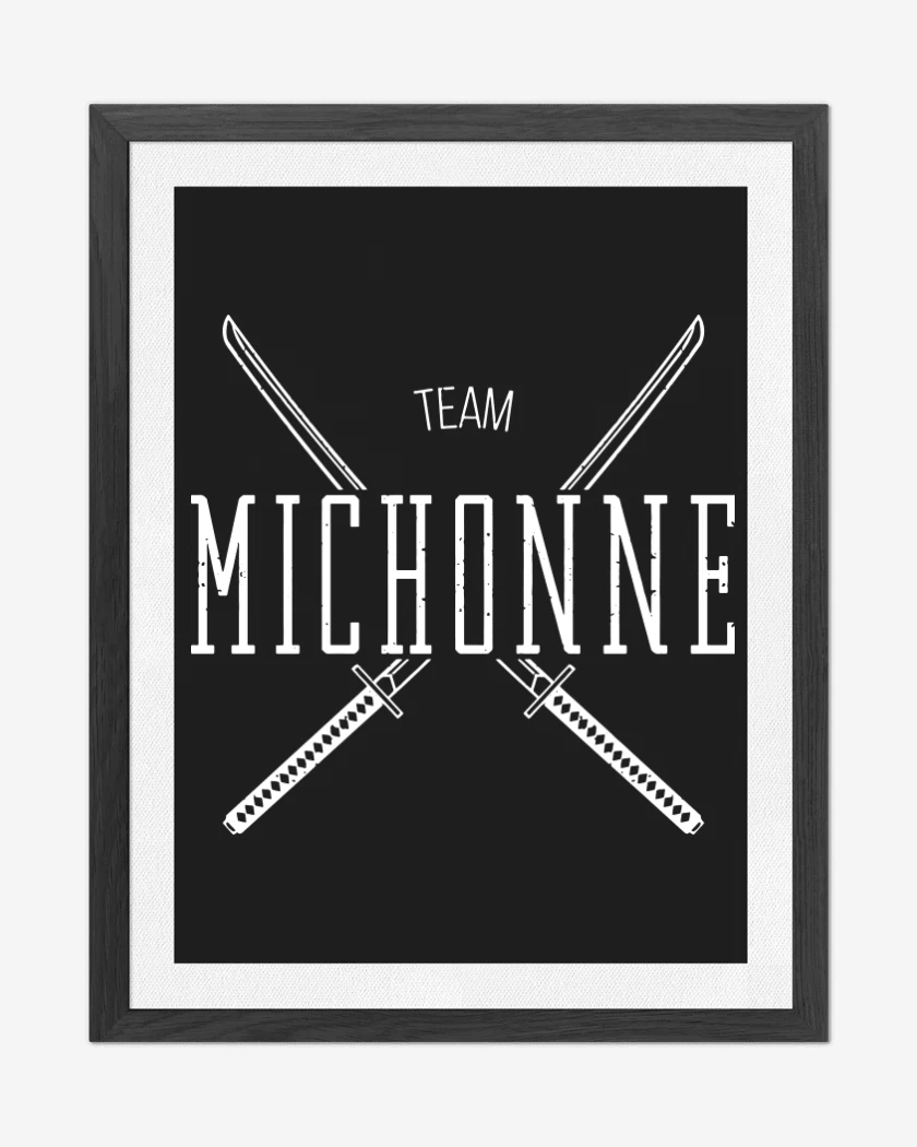Cuadro decorativo Negro de Team Michonne