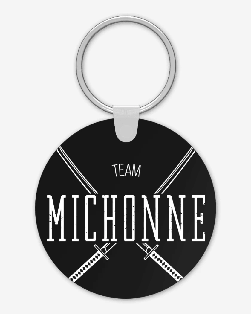 Llavero Negro de Team Michonne