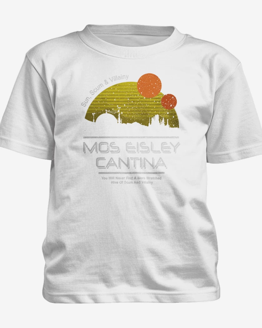Polera de niño Blanco de Mos Eisley Cantina
