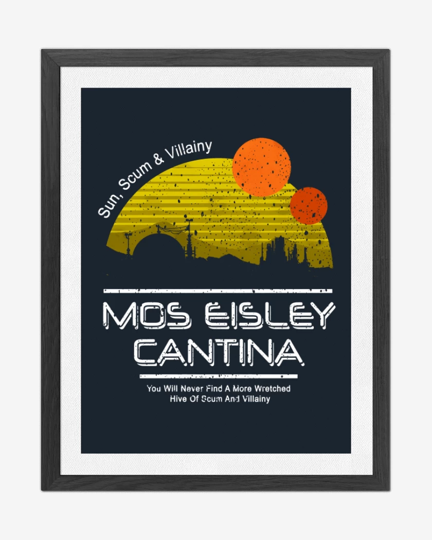 Cuadro decorativo Azul Marino de Mos Eisley Cantina