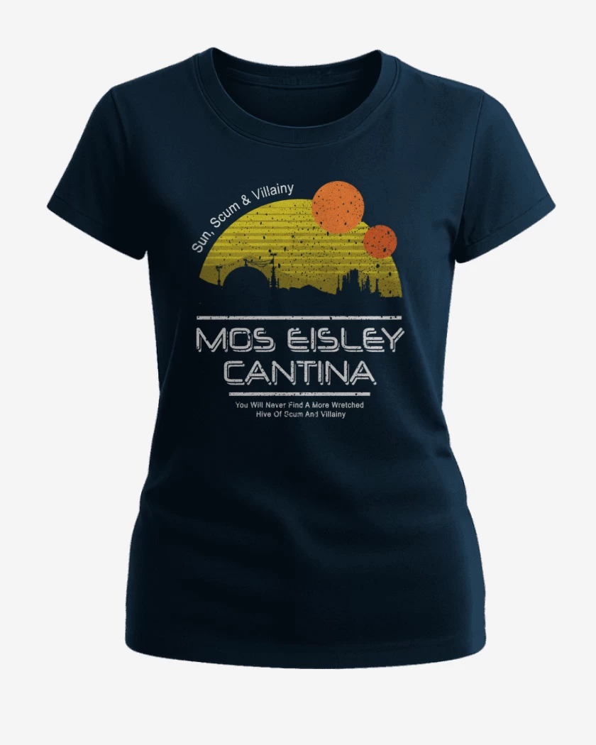 Polera de Mujer Azul Marino de Mos Eisley Cantina