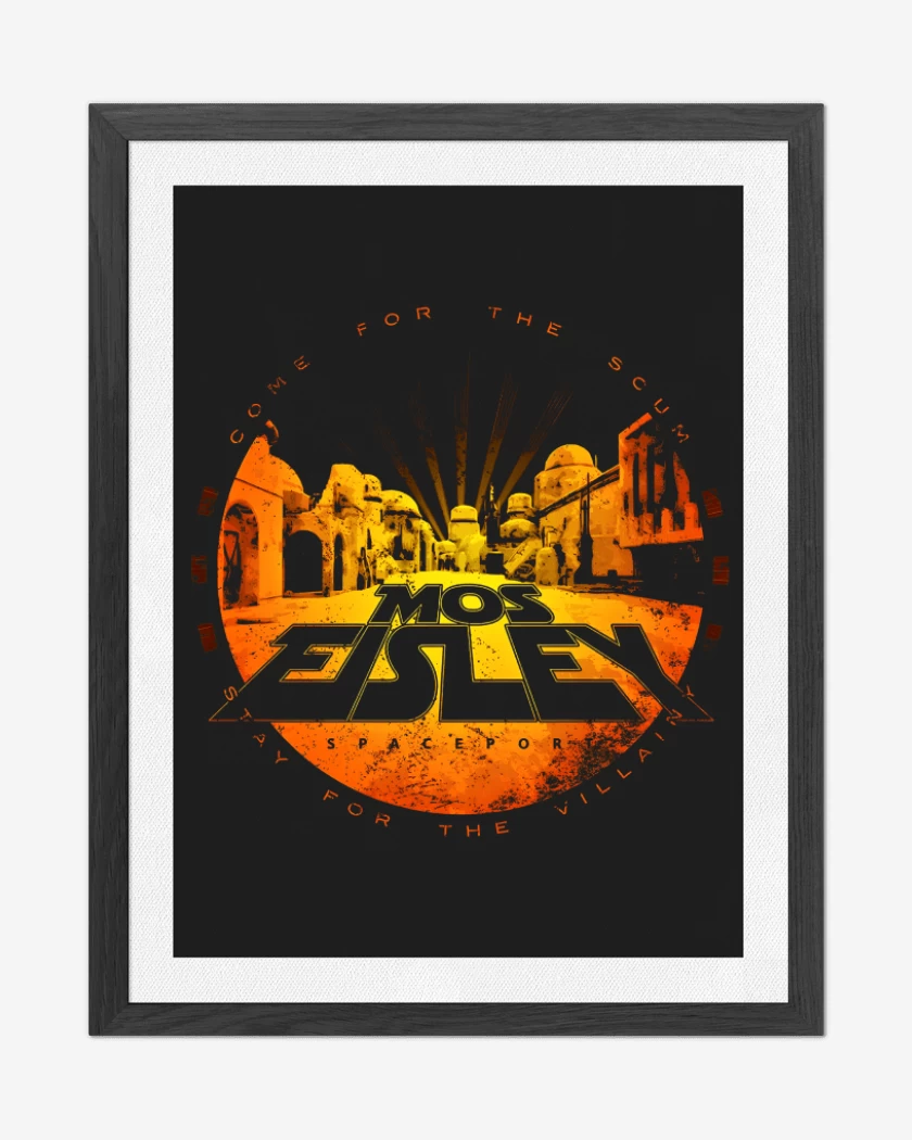 Cuadro decorativo Negro de Mos Eisley