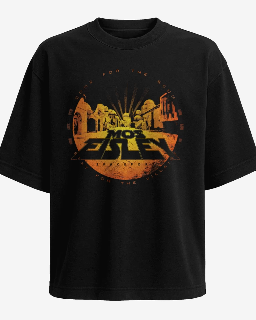 Polera Oversize Negro de Mos Eisley