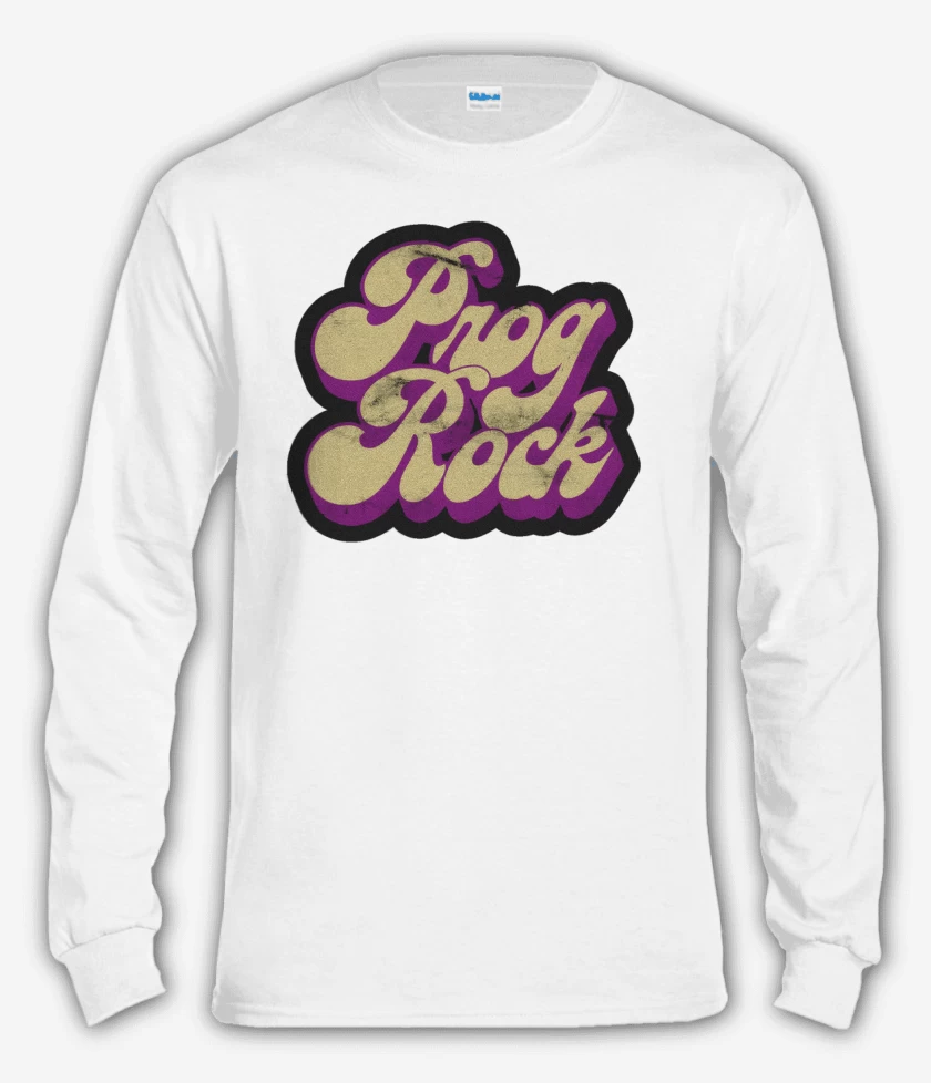 Polera manga larga Blanco de Prog Rock
