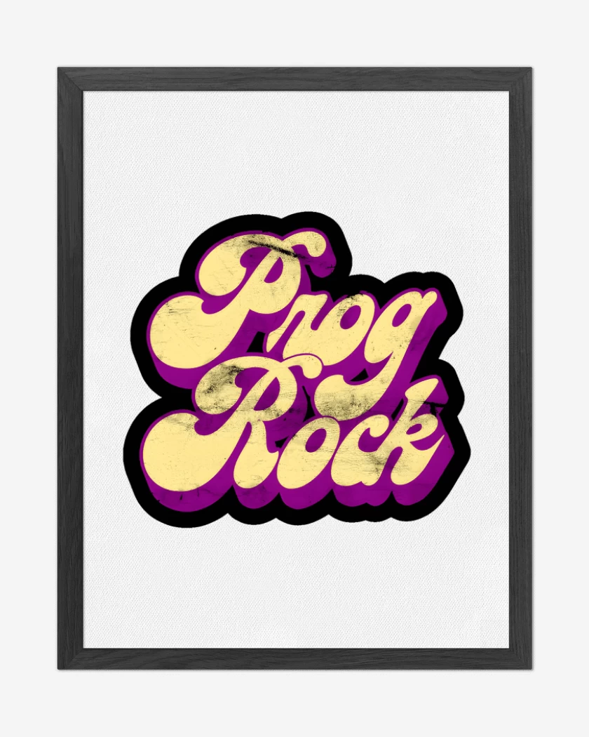 Cuadro decorativo Blanco de Prog Rock