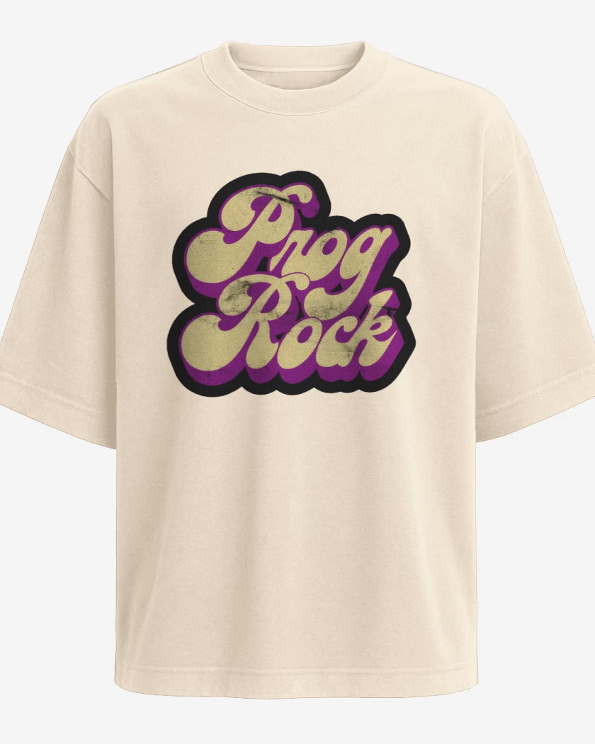 Polera Oversize Beige de Prog Rock