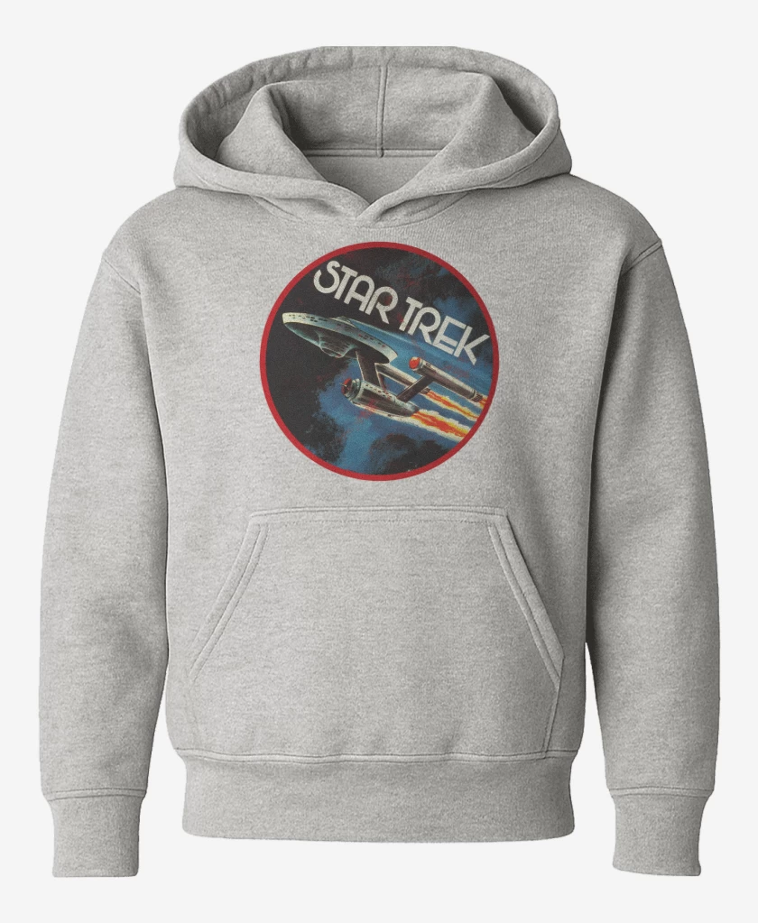 Poleron de niño Gris Melange de Star trek enterprise