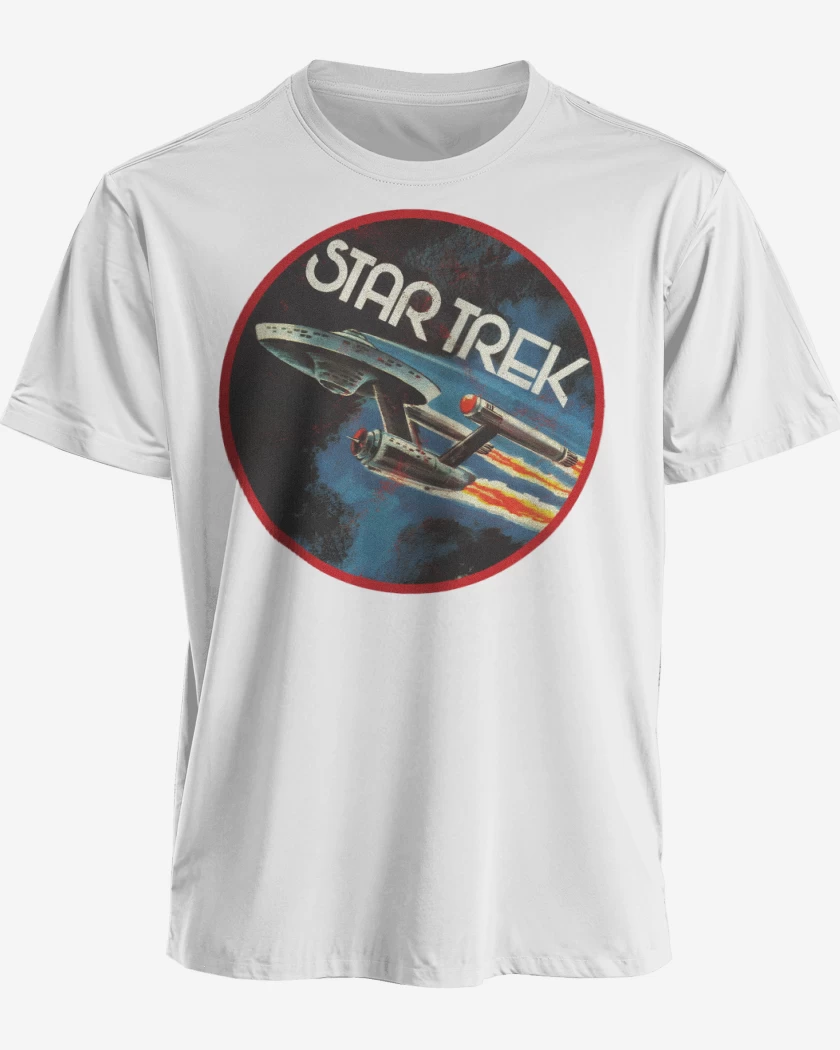 Polera premium Blanco de Star trek enterprise