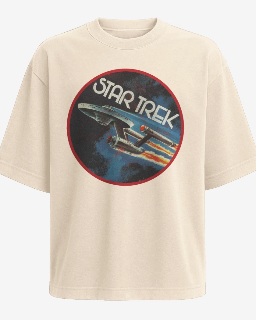 Polera Oversize Beige de Star trek enterprise