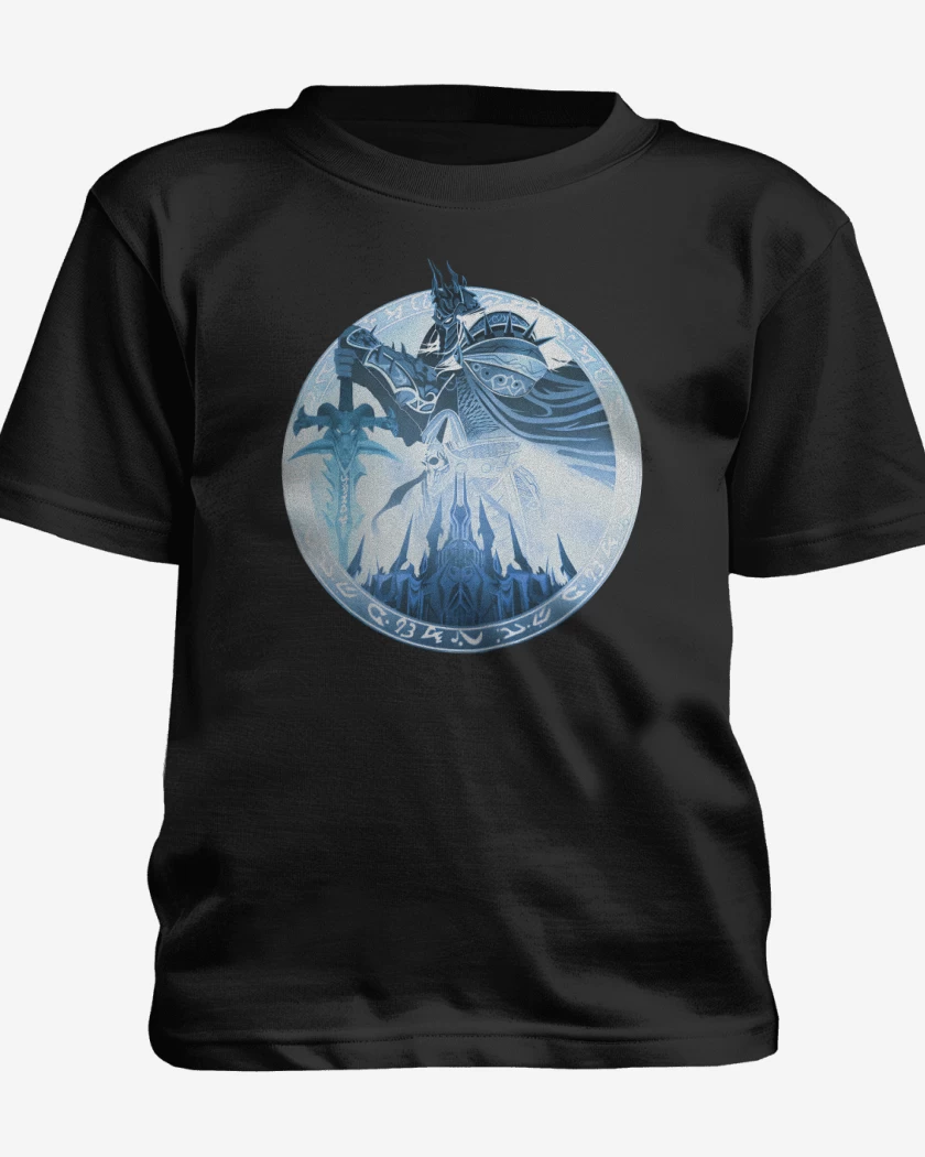 Polera de niño Negro de Arthas Rey Lich