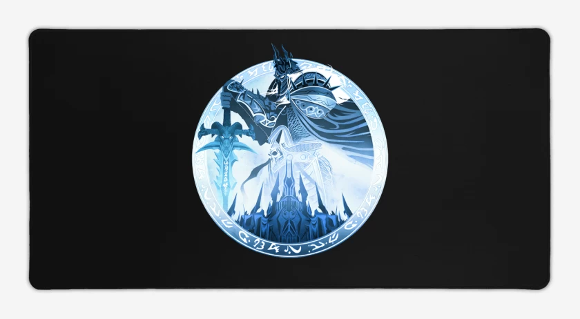 Mouse pad Gamer Negro de Arthas Rey Lich