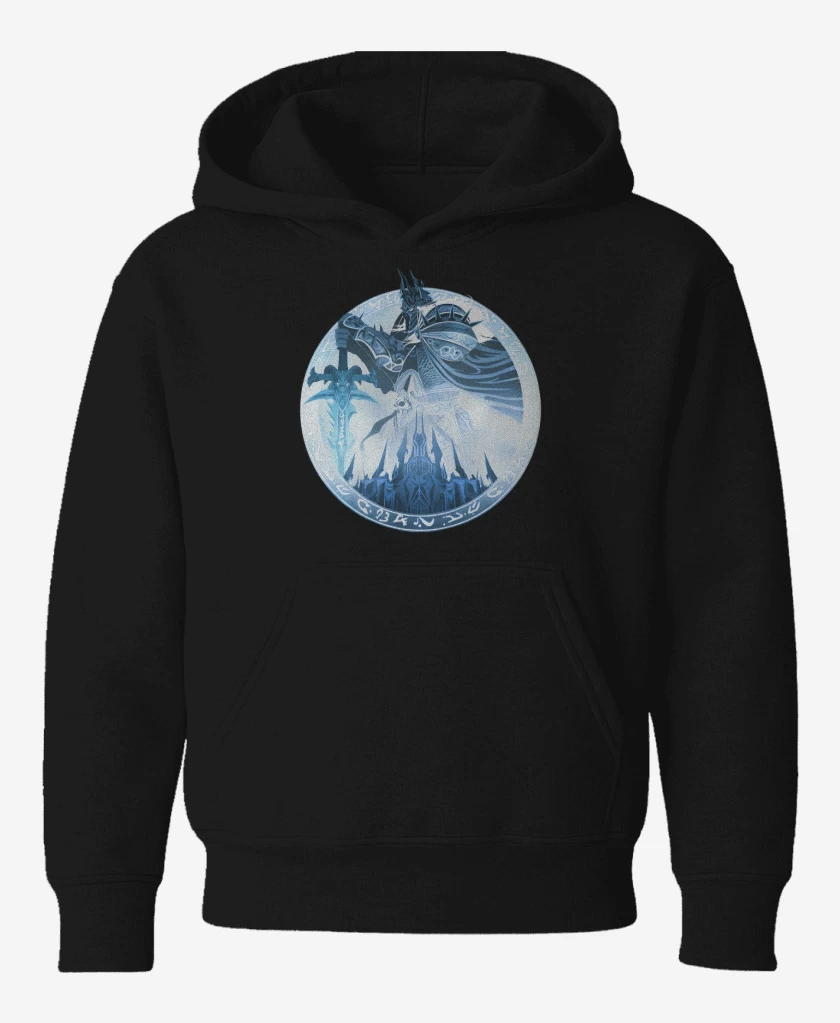 Poleron de niño Negro de Arthas Rey Lich