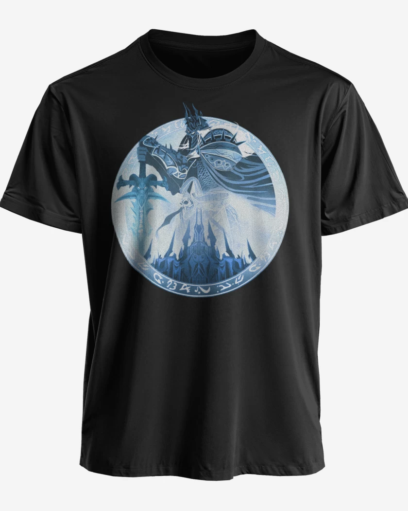 Polera premium Negro de Arthas Rey Lich