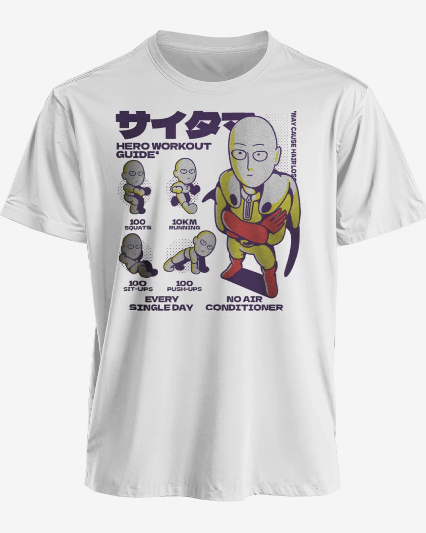 Polera Guía de Entrenamiento de Saitama