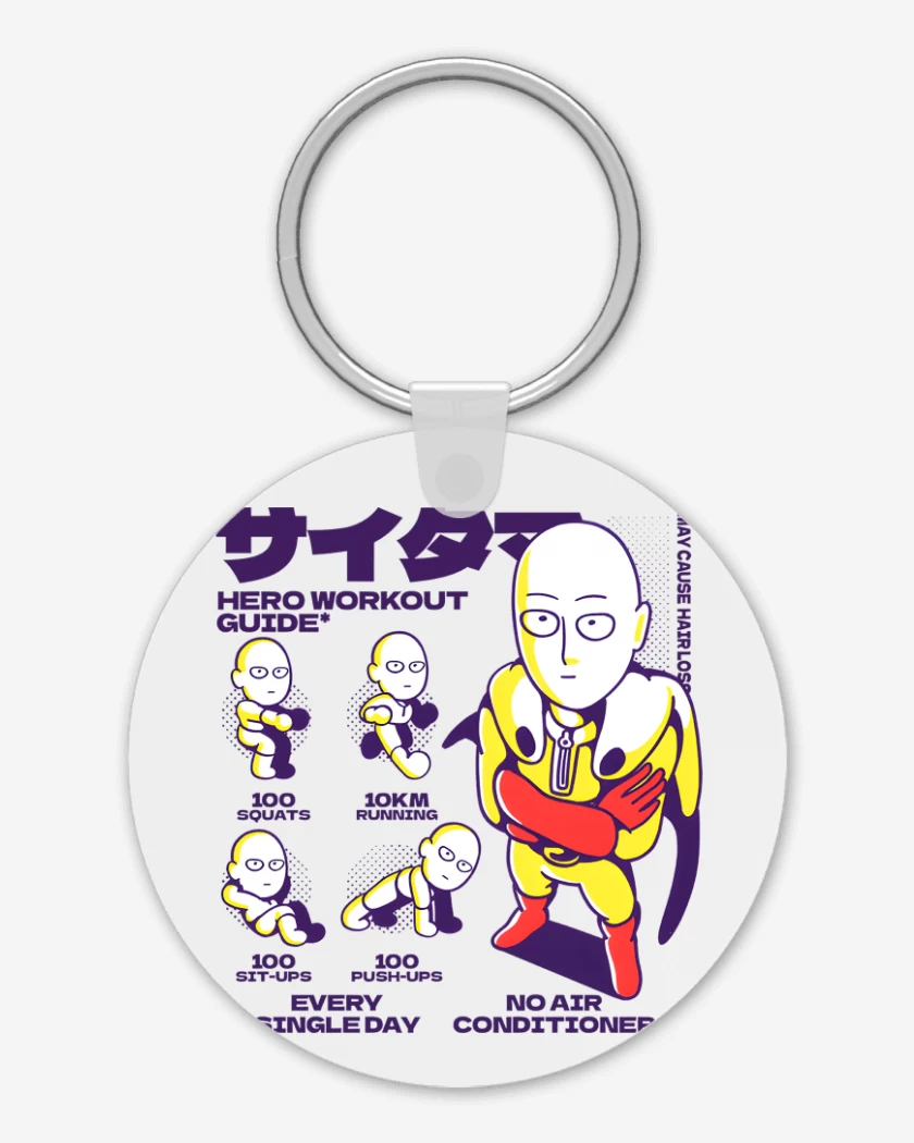 Llavero Guía de Entrenamiento de Saitama