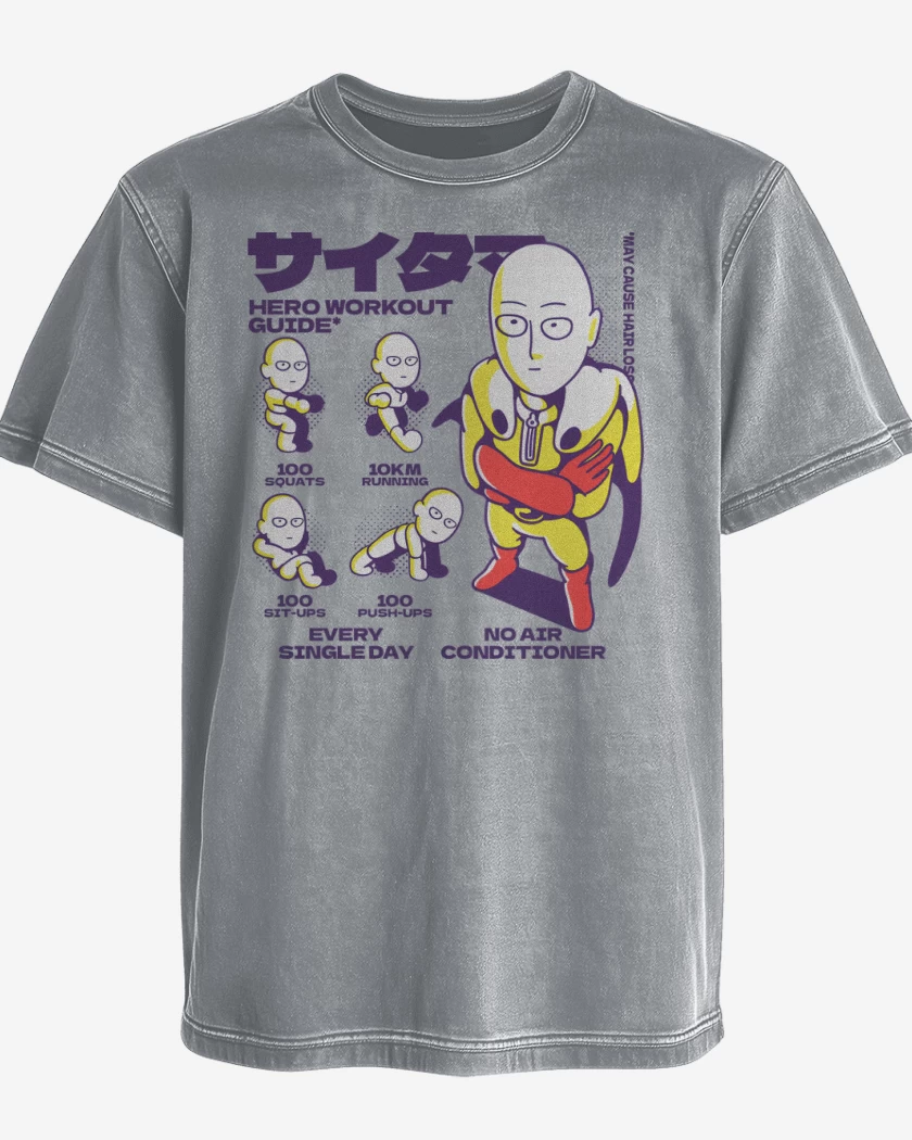 Polera desgastada Guía de Entrenamiento de Saitama