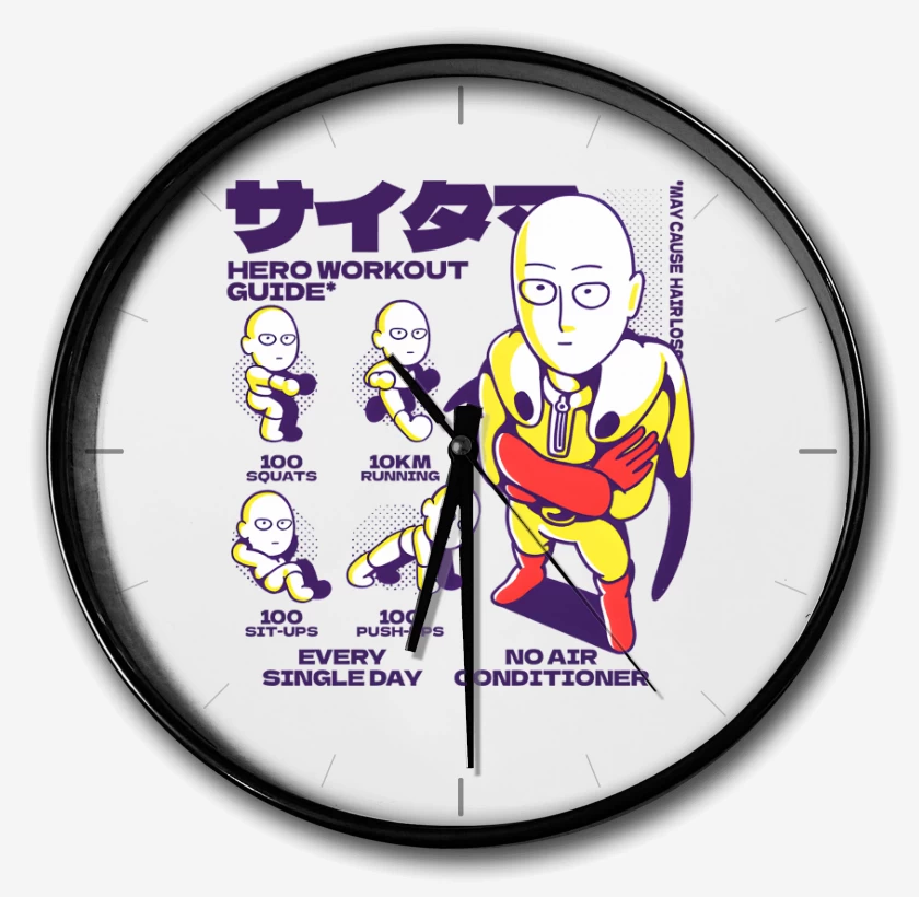 Reloj Guía de Entrenamiento de Saitama