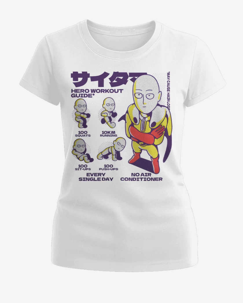 Polera de Mujer Guía de Entrenamiento de Saitama