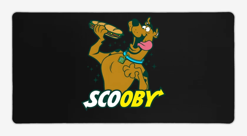 Mouse pad Gamer Negro de Scooby