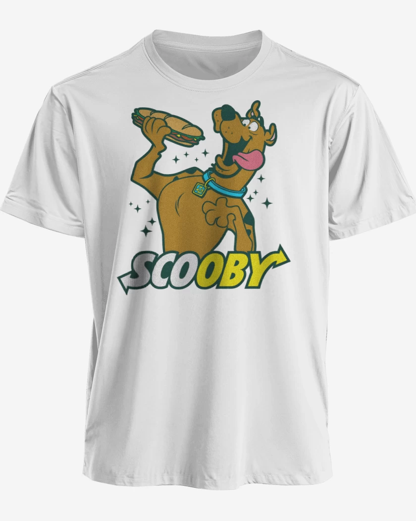 Polera premium Blanco de Scooby