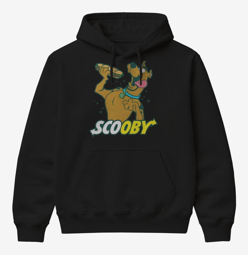 Poleron Canguro básico Negro de Scooby