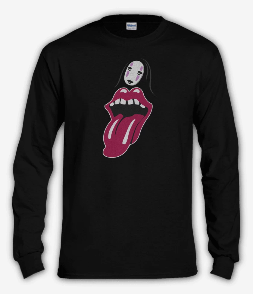 Polera manga larga Negro de The Rolling Kaonashi