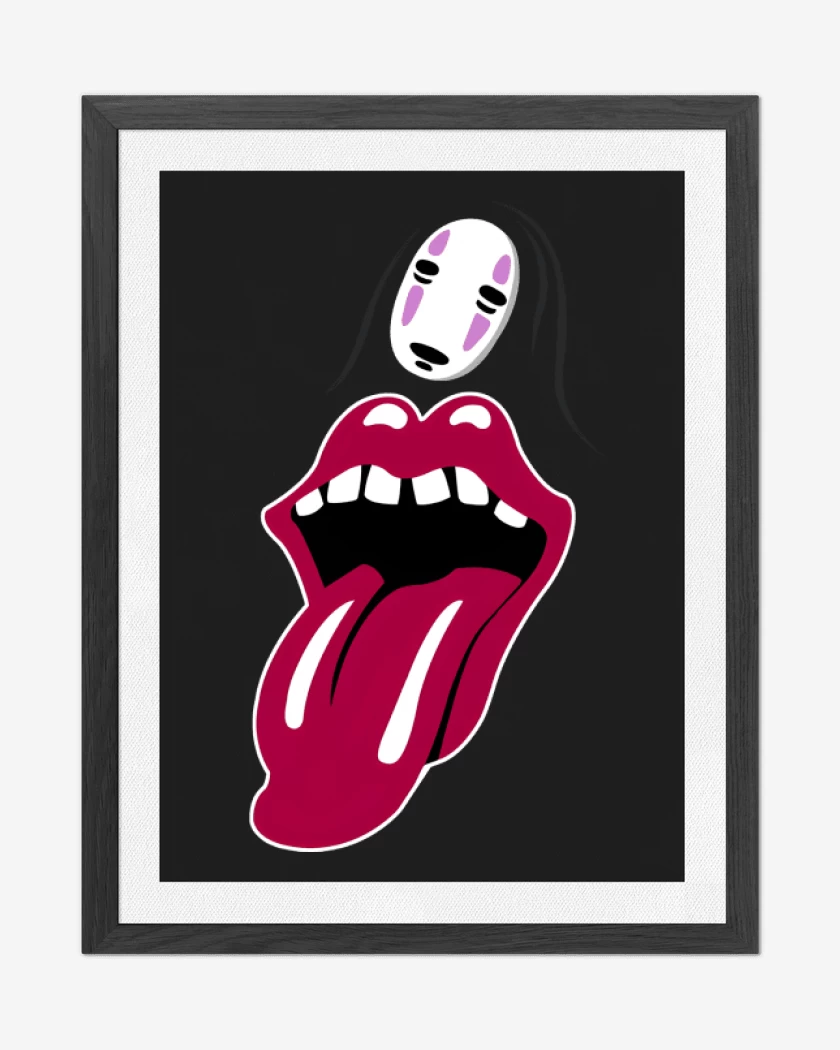 Cuadro decorativo Negro de The Rolling Kaonashi