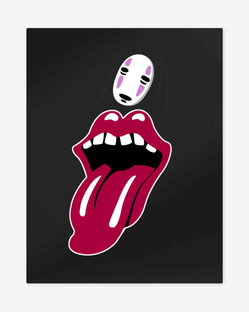 Print metalico Negro de The Rolling Kaonashi