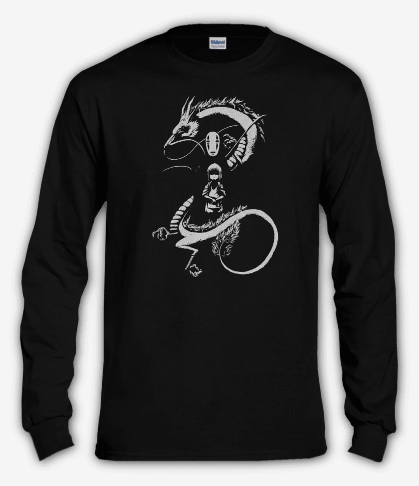 Polera manga larga Negro de Hakuhiro