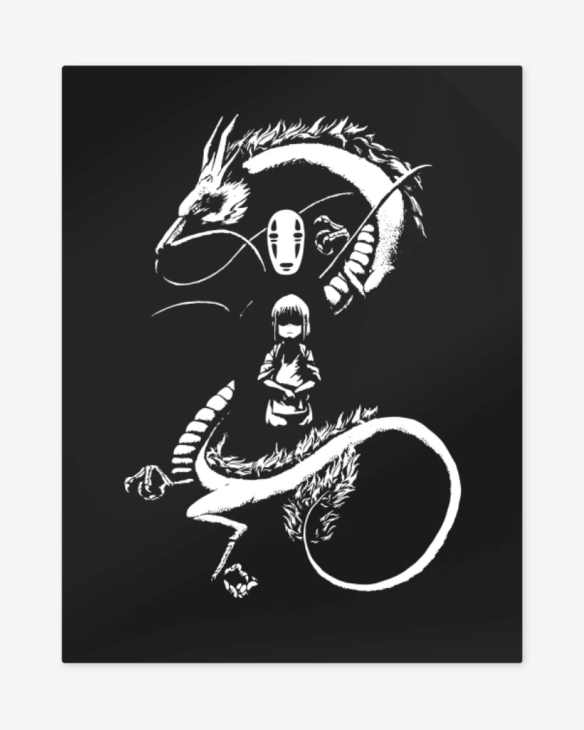 Print metalico Negro de Hakuhiro