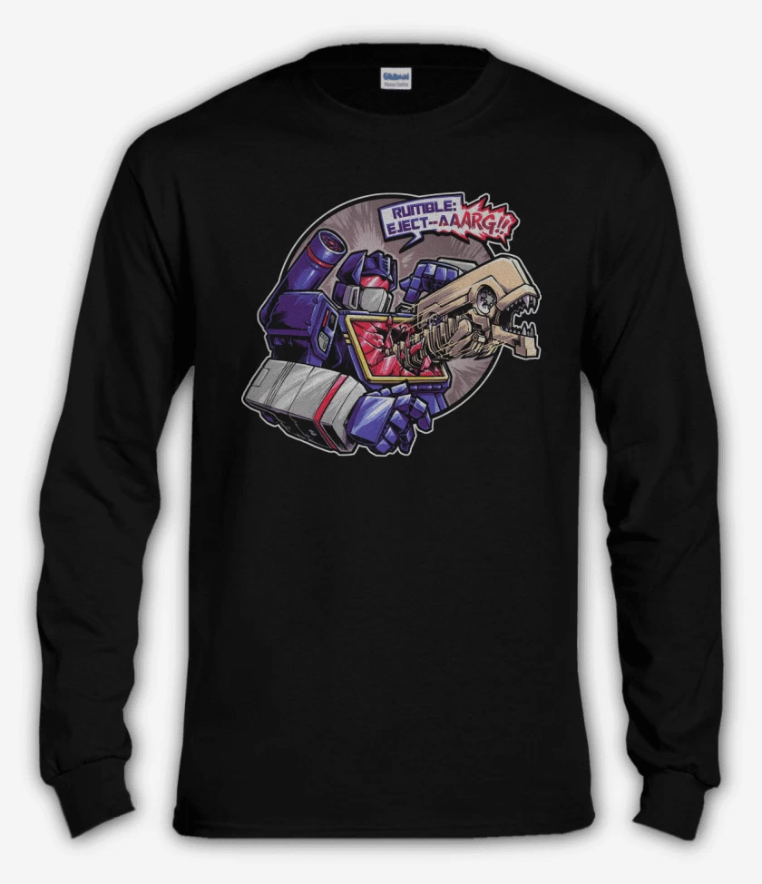 Polera manga larga Negro de Xenowave