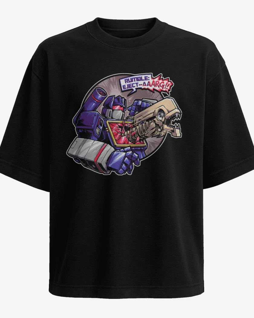 Polera Oversize Negro de Xenowave